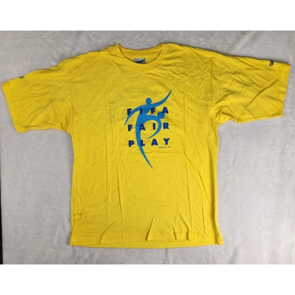 Vintage 1995 Adidas FIFA Women’s World Cup Sweden T-Shirt Size M Soccer Football - Picture 2 of 11